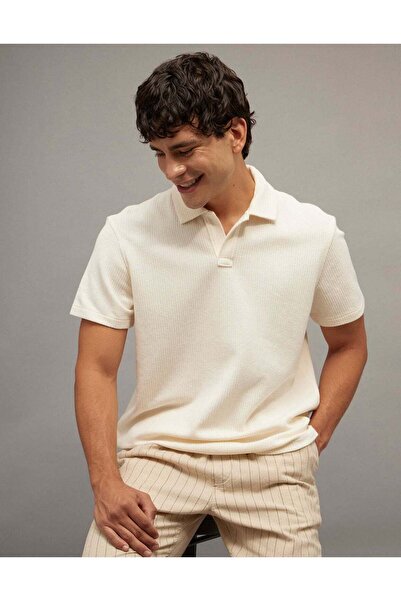 AMERICAN EAGLE AE Standard Fit Johnny Collar Knit Polo Shirt