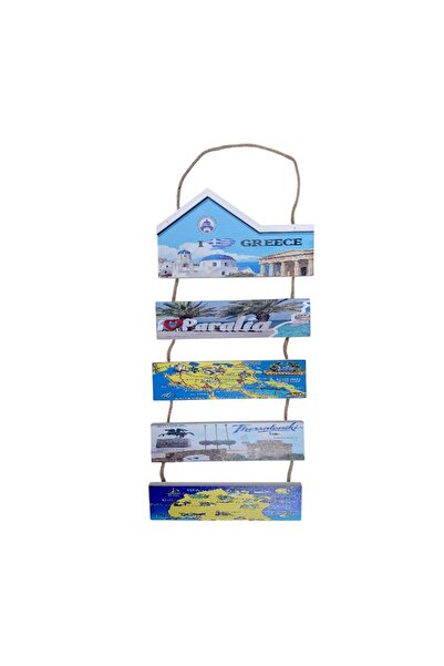 Tradesor Διακοσμητικό Souvenir κρεμαστό - Greece - Σετ 2 τεμάχια - LY2602 - 1...