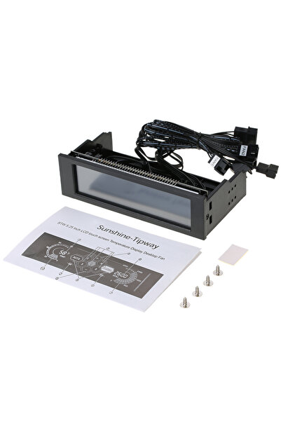 Choice black 5.25inch Fan Controller Touchscreen Support 5 Channel Automatic ...