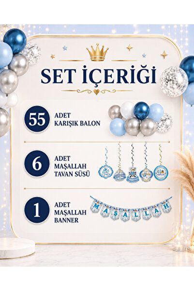 Doğasüs Maşallah Sünnet Balon Zinciri Seti