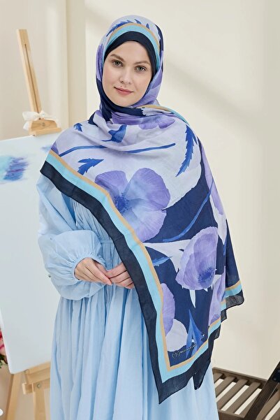 Modakaşmir Ferret Pattern Bamboo Shawl
