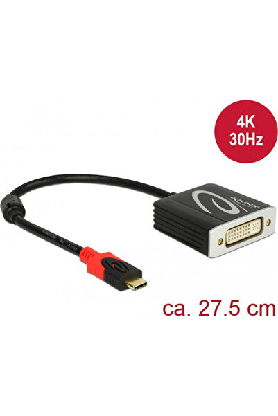 DELOCK Μετατροπέας USB-C αρσενικό σε DVI-I θηλυκό 1 τεμάχιο 61213