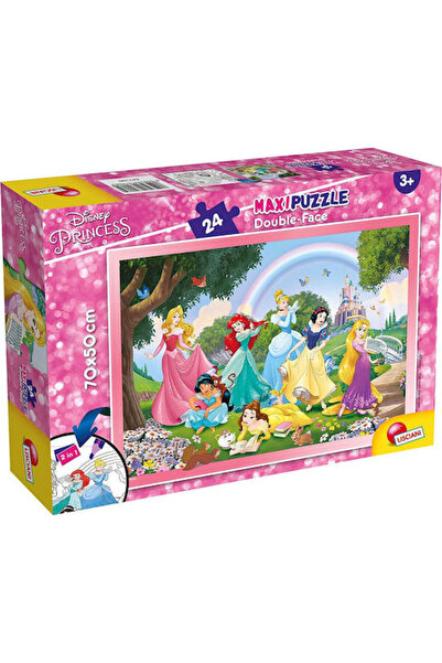 Lisciani Giochi Puzzle Maxi cu două fețe Prințese Disney pentru copii 24 piese