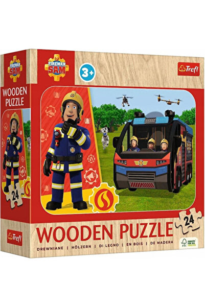 Trefl Puzzle 24 din lemn Uimitorul Pompier Sam 20269