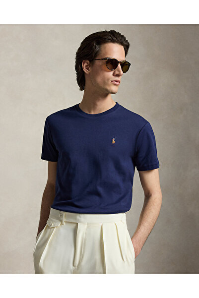 Ralph Lauren Blue Özel Tasarım Renkli Pony Yumuşak Pamuklu Tişört