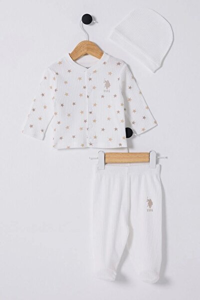 U.S. Polo Assn. Kids طقم أطفال أولادي مكون من 3 قطع USB2242