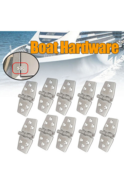 Choice 10Pcs Boat Hinge 316 Stainless Steel Strap Door/Window/Cabinet/Deck Fl...