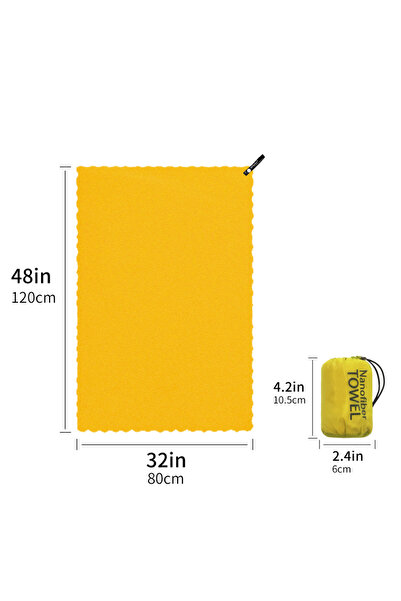 Choice 80x120cm Yellow Hiturb Outdoor Travel Round Cloth Bag Packaging Quick ...