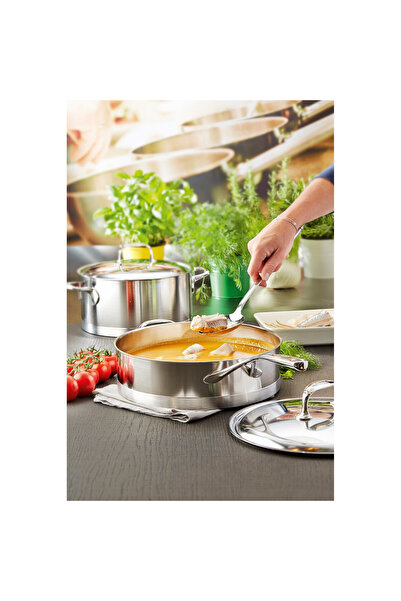 Demeyere Cratita inox, cu capac, 22cm/4L, "Atlantis" -