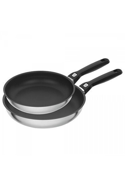 BALLARİNİ Set 2 tigai, Ballarini, Aluminiu, 24/ 28 cm, Gri/ Negru