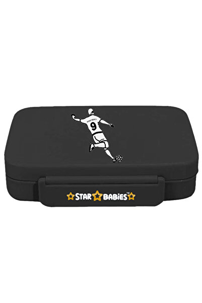 STAR BABiES Football Theme Bento Lunch Box with 4 Compartments, BPA Free, Lea...