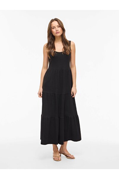 VILA Rochie maxi VIHOLLIE fără mâneci
