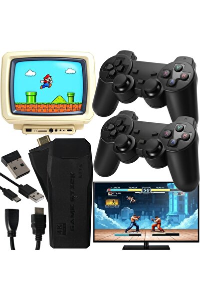 Goliat CONSOLE RETRO 20.000 JOCURI JOC TV 2 CONTROLLERE WIRELESS