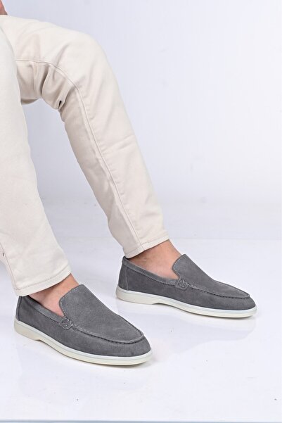 Bestello Laceless Rubber Sole Genuine Leather Loafer 028-2000 Men's Shoes
