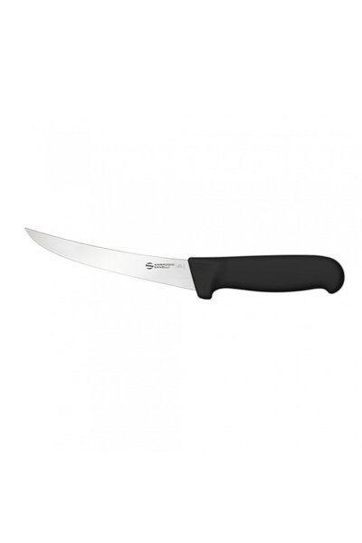 Ambrogio Sanelli Cutit dezosat Supra, lama semi-rigida, 13 cm, negru