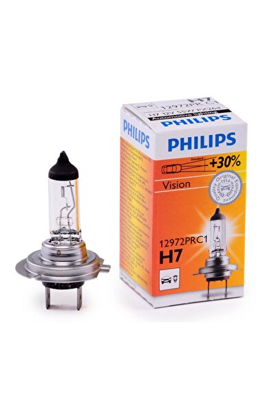Philips Bec auto cu halogen pentru far Vision +30% luminozitate H7 12V 55W PX...