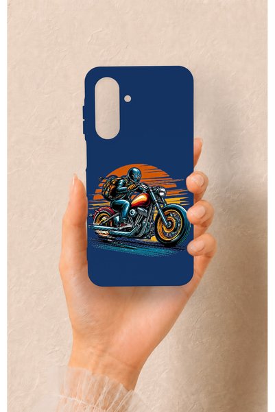 Vip Case Samsung A26 Compatible Moto Rider Patterned Silicone Case