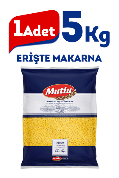 Mutlu Makarna Erişte Makarna 5 Kg