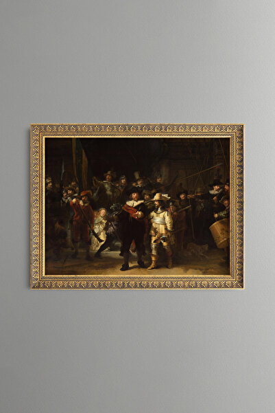 epiqart Night Watch - Vintage Patterned Painting - Fine Model