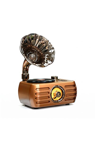 ROYALTREND Nostaljik Trend Tasarım Gramafon Radyo,Bluetooth Özellikli Nostalj...