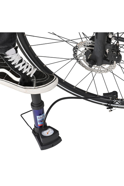 ALCA τρόμπα ποδιού 201300 με μανόμετρο, 160PSI, μπλε