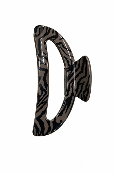 Jack Ferrero Stylish and Modern Hair Clip with Zebra Pattern Claw Clip for Women