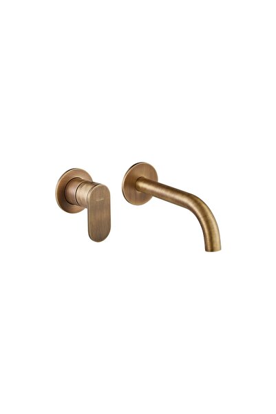 ARMANDO VICARIO Slim Antique Brass Μπαταρία Νιπτήρος Εντοιχισμού 2 Οπών