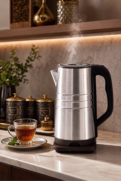 Generic Stainless Steel Electric Water Kettle Rust Resistant (3.5 Liters) Mee...