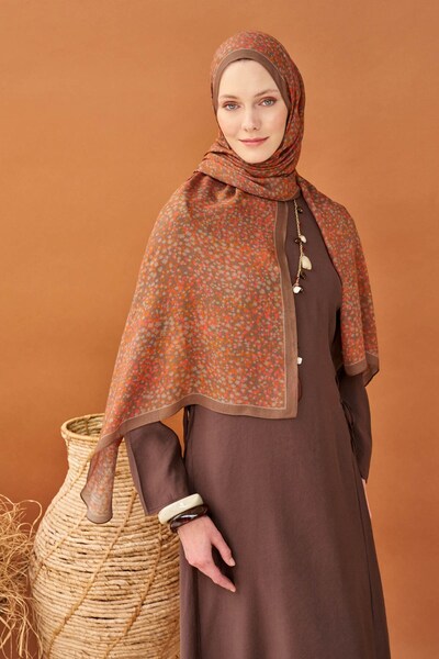 Silk Home Riva Shawl Tencel Secret Garden Dark Mink
