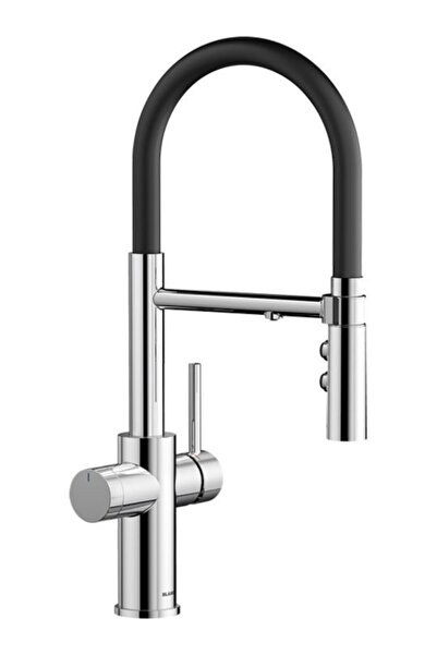 Blanco Catris-S Flexo Chrome Μπαταρία Κουζίνας Για Φίλτρο Με Ντουζ