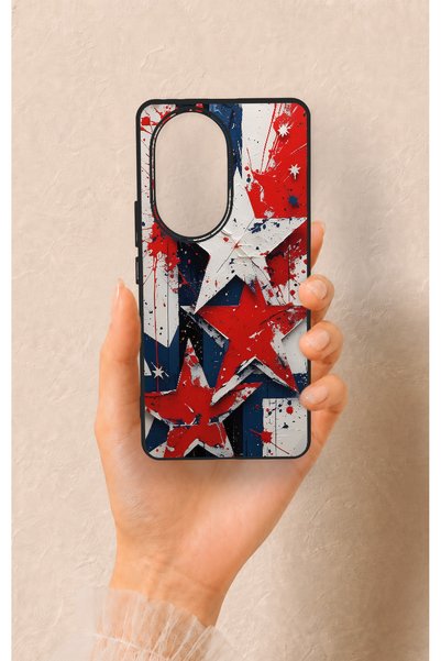 Vip Case Honor 200 Pro 5g Compatible Star Flag Pattern Silicone Case