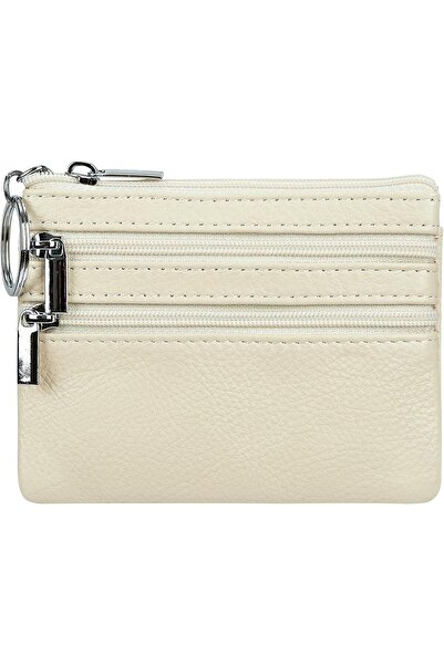 Cynure Genuine Leather Purse for Women with Keyring