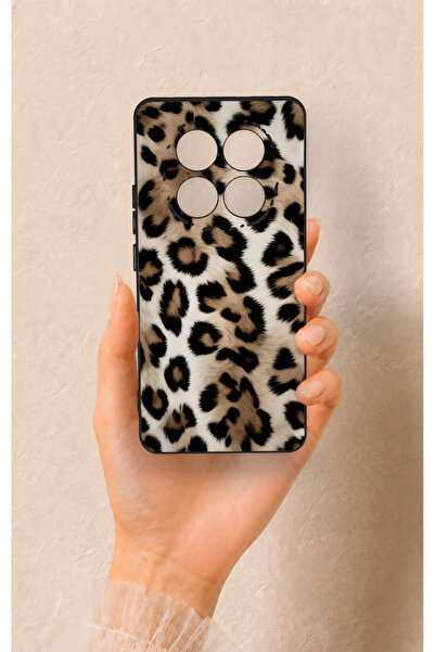 Vip Case Redmi Note 14 Pro 5G Uyumlu Leopar Derisi Desenli Silikon Kılıf