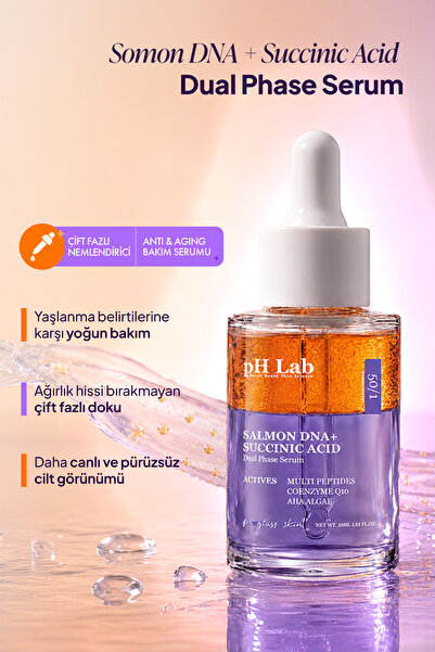 Ph Lab pHLab Çift Fazlı Somon DNA + Succinic Acid Nemlendirici Anti-Aging Bakım Serumu