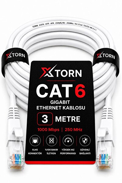 torn Cat6 Ethernet Cable 3 Meters Rj45 Lan Internet Modem Router Computer Cable