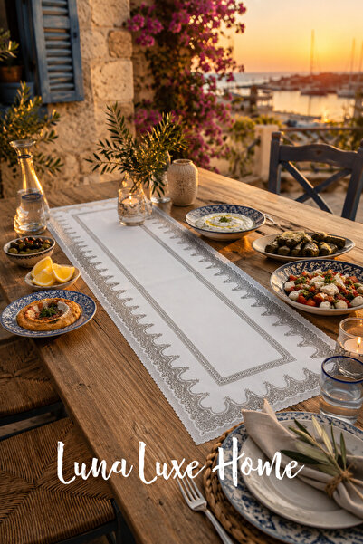 Özel Tasarım Etnik Desen Premium Dijital Baskı Runner (40x140cm)