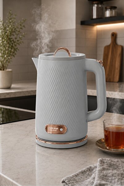 Generic Electric Kettle 1.8L Double Layer Safety for Corners of Luxury to Shine