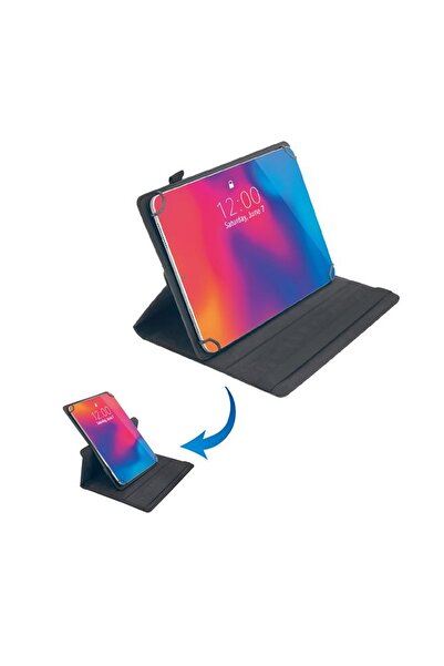 Jumbo Husa Rotativa Neagra pentru Tableta 10-11 inch, Suport 360° pentru Vizu...