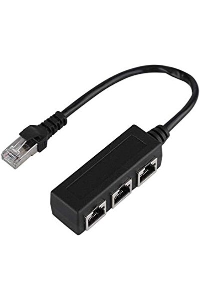 Yıldızan edl shop RJ45 Ethernet Splitter Adaptör 1 Erkek 3 Dişi LAN Çoklayıcı...
