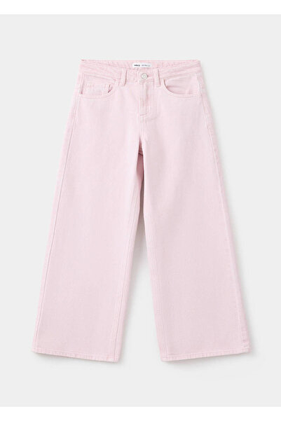 MANGO Kids Pamuk wide leg kot pantolon