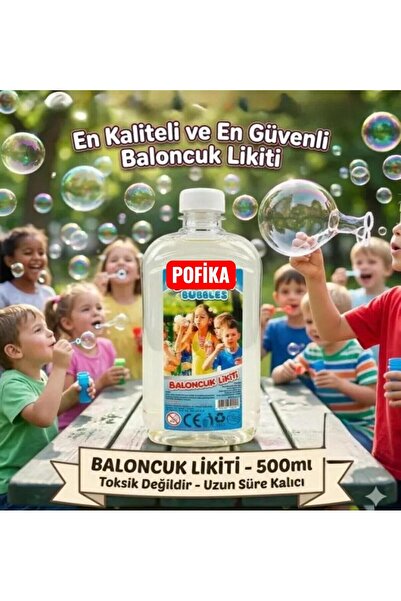 Pofika Baloncuk Köpük Tabancası Yedek Likit 500 ml Uzun Ömürlü Köpük Yapısı