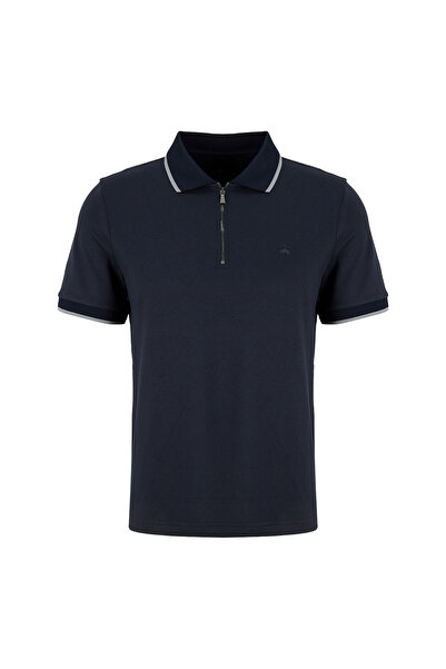 BROOKS BROTHERS Lacivert Erkek Logo Baskılı T-Shirt