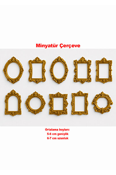 Friday Home 10 adet Mini Çerçeve - Minyatür Müze için