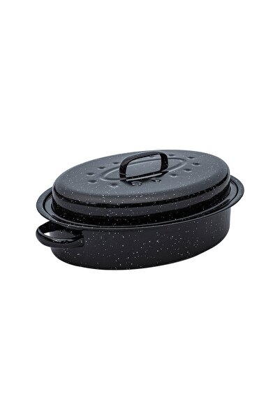 Estia Home Art ESTIA ΓΑΣΤΡΑ ENAMEL ΕΜΑΓΙΕ 40x27x15cm 4.8lt ΜΕ ΣΧΑΡΑ