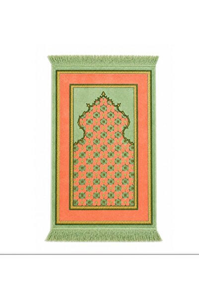 esdekor سجادة صلاة خضراء اللون 67×110 سم