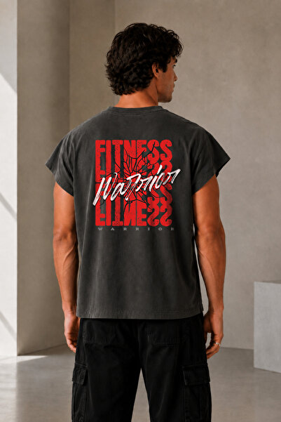 Velostra Men's Oversize Fitness Printed Sportsman Back Detailed Casual Street...