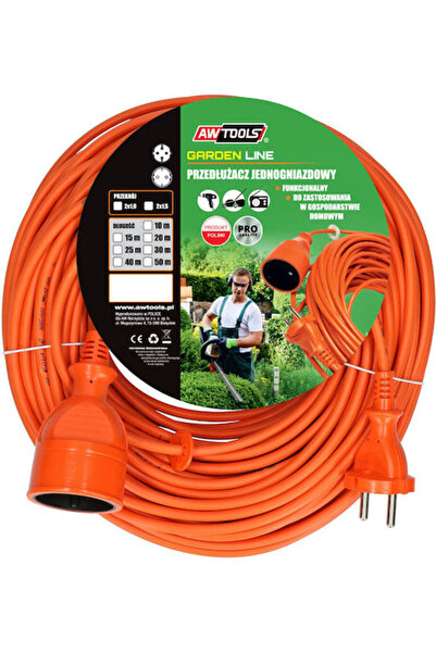 AwTools Cablu prelungitor 10m Portocaliu Cod: aw_478697