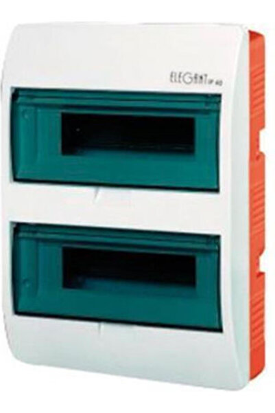 EUROLAMP Cutie de siguranțe etanșă cu 12 elemente, cu 2 rânduri, Cod: 151-25024