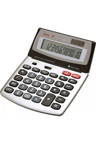 Genie Calculator contabil 560 T, 12 cifre, culoare argintie, 1 bucată