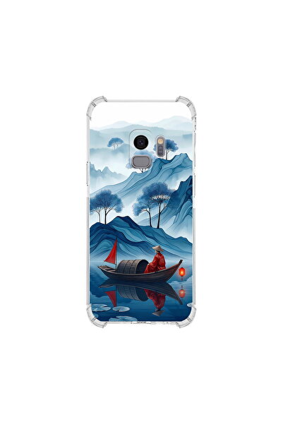 PrintiFy Samsung Galaxy S9 ile Uyumlu Simya Serisi Sonsuz Akış Tasarımlı Uv B...